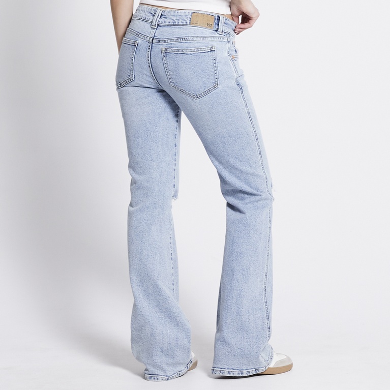 Low waist bootcut jeans "Paris Core" Light heavy worn
